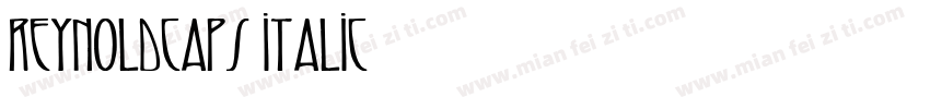 ReynoldCaps Italic字体转换
